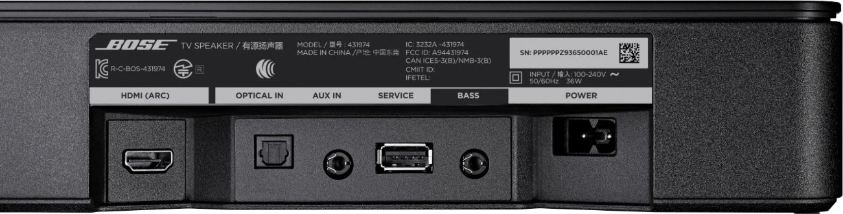 Bose - TV Speaker Bluetooth Soundbar