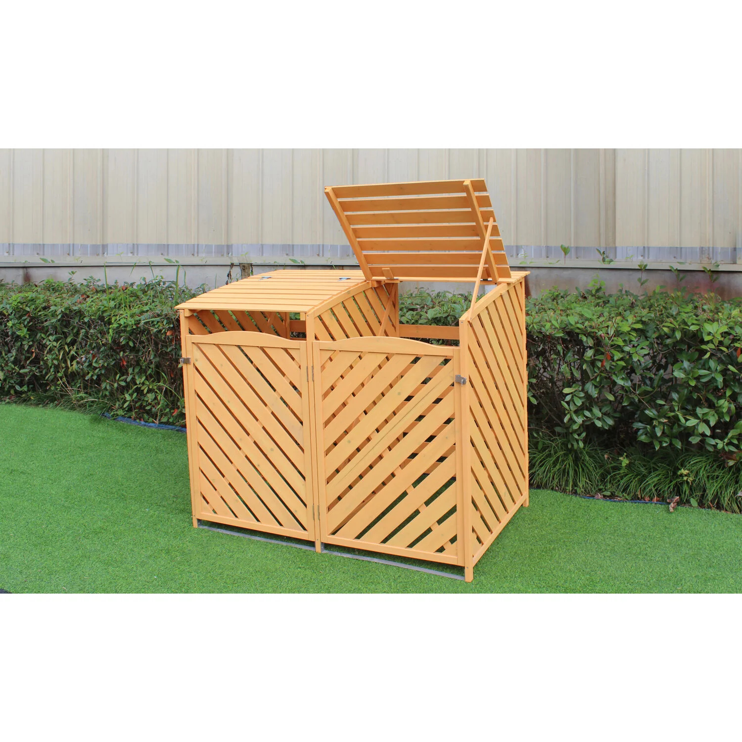 【Storage Shed】5x3 ft Solid Wood Garage Shed
