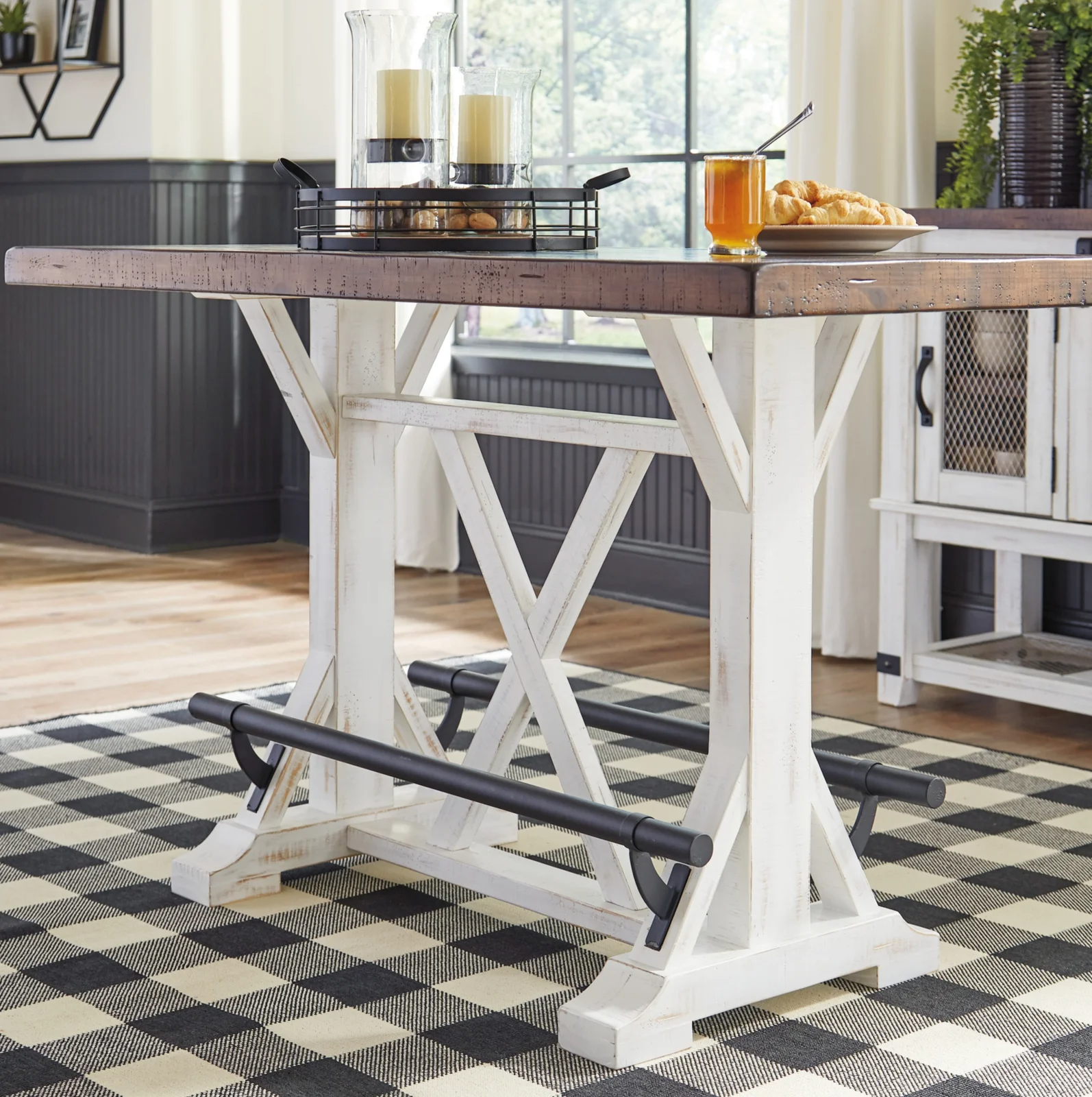 【Furniture】Roesler 4 - Person Counter Height Dining Set
